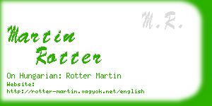 martin rotter business card